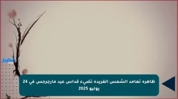 ظاهرة تعامد الشمس الفريدة تضيء قداس عيد مارجرجس في 24 يوليو 2025